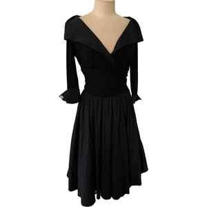 Vintage Joseph Ribkoff Retro 50s Midi Dress SZ 8